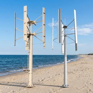 Générateur éolien vertical Tulip populaire 10 kW 220 V avec pales en aluminium pour usage domestique H-10 kW Turbines éoliennes Tulip H-10 kW - Product Image 1