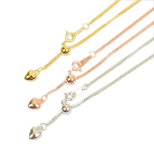Cadena <span class=keywords><strong>Chopin</strong></span> elástica de plata 925, collar de plata ajustable chapado en oro de 18 quilates, cadena de extensión larga para suéter - Product Image 6