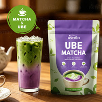 BSTBIO Marque Privée Qualité Alimentaire Poudre de Matcha Latte UBE pour la Pâtisserie et les Boissons, Yam Violet UBE Macha