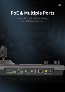 4D phím điều khiển từ xa bảng điều khiển với RS-232/485, vica/Pelco, kiểm đếm cho phát sóng & Studio PTZ máy ảnh điều khiển bàn phím - Product Image 5