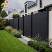 Panneau de clôture en aluminium à lattes horizontales, écran de séparation pour jardin, piscine, villa, résistant à la rouille, revêtement en poudre, personnalisé, CE, OEM