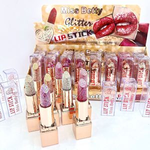 <span class=keywords><strong>Miss</strong></span> <span class=keywords><strong>Betty</strong></span> 8 couleurs 24 pièces hydratant super brillant mat lisse coloration longue durée imperméable rouge à lèvres maquillage - Product Image 1