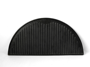 Grille de cuisson en fonte <span class=keywords><strong>pour</strong></span> barbecue de <span class=keywords><strong>camping</strong></span> en plein air de 18 pouces, plaque de cuisson en fonte demi-lune <span class=keywords><strong>pour</strong></span> Kamado - Product Image 4