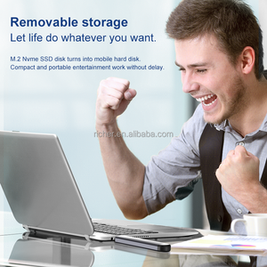 Sehr heißer Verkauf Tragbares transparentes USB3.1 Typ C NVMe M.2 SSD-Gehäuse - Product Image 2