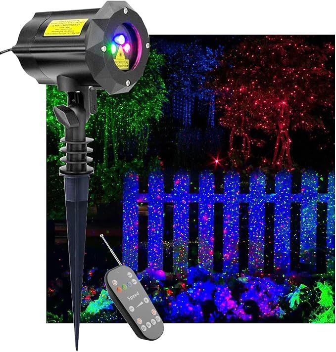 2025 Best Sellers Red Blue Green Colors 3d Fireworks Laser Light Outdoor Garden Laser Led Holiday Party Light
