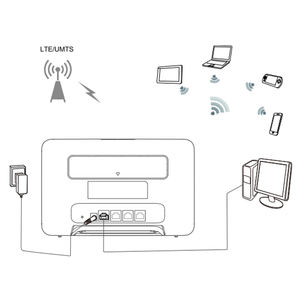 Router CPE Huawei <span class=keywords><strong>B535</strong></span> B535s-<span class=keywords><strong>232</strong></span> 4G LTE Cat 7 300Mbps Desbloqueado, Router Inalámbrico Compatible con B1/B3/B7/B8/B20/B28/B32/B38 - Product Image 6