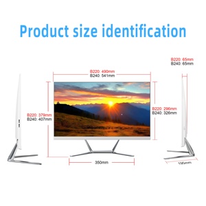 Ordinateur de bureau tout-en-un de jeu de marque OEM de 23,8 pouces, processeur double cœur I3-I7, design monobloc avec écran LCD - Product Image 2