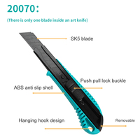 Couteau rétractable en acier à haute teneur en carbone OUSHKE, support OEM personnalisé pour couteau à découper le papier