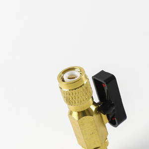 Robinet à bille pour climatiseur, chargement de fréon R410, haute pression, commande manuelle, passage direct du gaz - Product Image 2