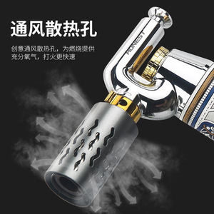 Encendedor de butano a prueba de viento, pistola de soldadura de alta temperatura para acampar, hornear al aire libre, moxibustión, fabricación de joyas - Product Image 4