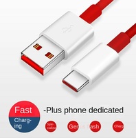 OnePlus 8T 65W-Ligne de Données de Charge Flash 5A Double Type-C Portable USB Téléphone Mobile Charge Rapide avec Veste TPE
