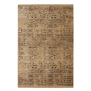 Mira Gold Geometric Diamond <b>Chenille</b> Area <b>Rug</b> Wholesale 7mm Washable Non Slip Eco Friendly PET Friendly Polyester Home Floor - Product Image 1