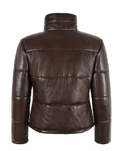 Chaqueta de Mujer Personalizada 100% Cuero Genuino Marrón Nappa, Corte Clásico, Cierre YKK, Marca Privada OEM/ODM, Venta al Por Mayor - Product Image 4