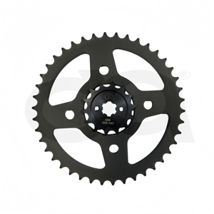 Ad alte prestazioni DQ BM150 Kit catena catena pignone nuove parti di trasmissione in acciaio 1 anno di garanzia compatibile <span class=keywords><strong>KYMCO</strong></span>/Yamaha/ - Product Image 1