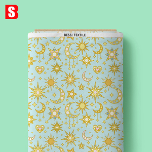 Bessi Dễ Thương Đá Quý Sao Mô Hình Mặt Trăng In 100% Cotton Hữu Cơ Tự Do Tana Bãi Cỏ Tùy Chỉnh In Kỹ Thuật Số Cho Cô Gái Ăn Mặc - Product Image 2