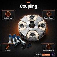 YB00000114 Accouplement d'excavatrice Hitachi authentique ZX200/200-3/200-5G/200-5A/200C-6A ZX240-3/5A ZX270-3 ZX170LC-5A ZX210-6A ZX250-6A