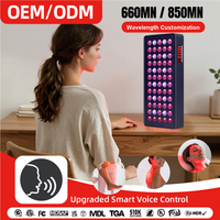 Panneau de luminothérapie rouge pour bureau avec application, éclairage sans scintillement, fonction de commande vocale, panneau de luminothérapie LED