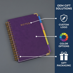 Carnets personnalisés pour le commerce extérieur transfrontalier, blocs-notes de bureau en PU coloré, carnets de notes avec impression de logo - Product Image 3
