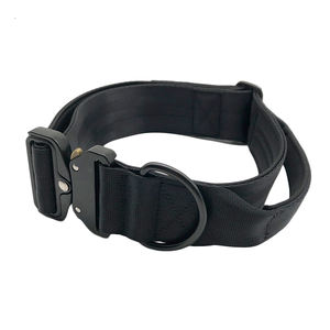 Personal isierte hochwertige Hochleistungs-Nylon Luxus weich verstellbare taktische Haustier Hund Trainings halsband mit Patch - Product Image 2