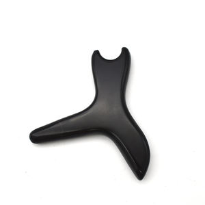 Alat Pijat Refleksi Tubuh Tradisional Tiongkok, Alat Pijat Batu Bian Alami Batu Guasha - Product Image 3