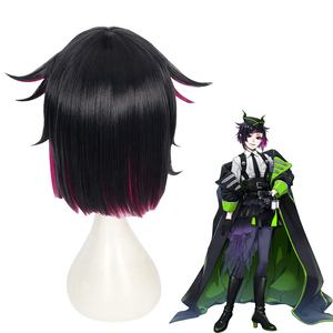Alta calidad 35cm corto negro y rosa mezclado Twisted <span class=keywords><strong>Wonderland</strong></span> Anime Lilia Vanrouge peluca sintética Anime Cosplay pelucas - Product Image 5