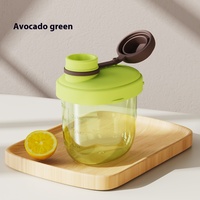 Boîte d'emballage de repas en plastique portable pour enfants un compartiment manuel transfrontalier scellé pour le lait en poudre hors de la ville