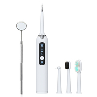Kit d'outils de nettoyage dentaire électrique Appareil de soins bucco-dentaires pour l'élimination du tartre et de la plaque à usage domestique Kit d'outils en plastique