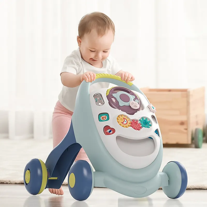 Infant products pp hot selling multifunctional simple baby girl walkers wholesale boy toy for baby with wheel baby walk
