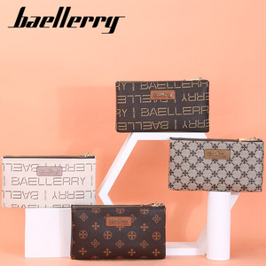 Baellerry Women's Crossbody Phone Bag Pu Leather Monogram Pattern Double Zipper <b>Wallet</b> Function <b>Small</b> Square Bag - Product Image 4