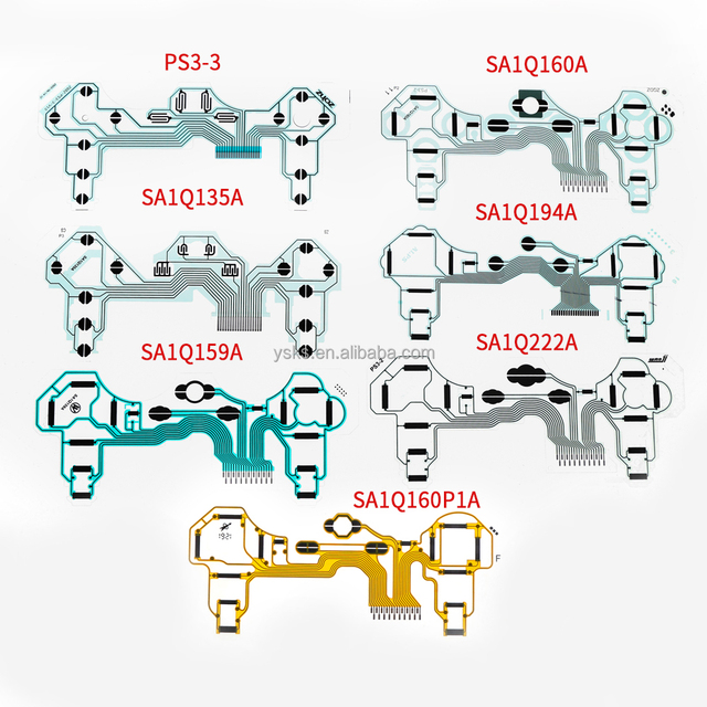 Conducting Film for PS3 Controller Ribbon Circuit Board Film for PS3 Joystick Button Flex Cable Repair Parts