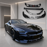 Kit carrosserie complet en fibre de carbone pour BMW Z4 G29 2019-2023 : Lame avant, jupes latérales et aileron arrière avec éclairage – Pièces de modification