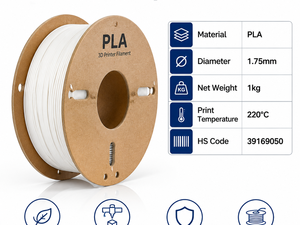 Filament PLA PINRUI 1,75 mm pour imprimante 3D, 8 couleurs vibrantes, jaune foncé, noir, argent, Bambu Lab pour moulage - Product Image 5