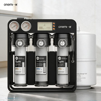 Système d'osmose inverse 75 GPD OEM/ODM à 5 étapes pour la purification de l'eau domestique avec filtre et réservoir, moniteur TDS