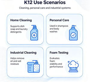 โซเดียม ลอริล ซัลเฟต K12/SLS วัตถุดิบสำหรับผลิตภัณฑ์ทำความสะอาดเครื่องสำอาง - Product Image 2