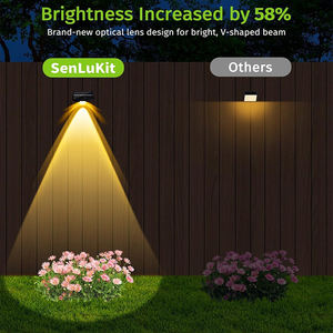 Solar <b>Fence</b> Wall Lights IP65 Waterproof Warm Cool White RGB LED Spot Lens <b>Decor</b> Light Patio Step Backyard Railing Pool <b>Garden</b> - Product Image 5
