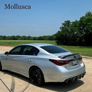 For Q50 Q50S Q50L ASPEC Style Honeycomb Carbon Fiber <b>Rear</b> <b>Spoiler</b> Trunk Wing 2013-2023 - Product Image 6