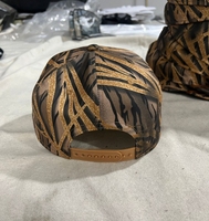 Personnalisé Brodé Canard Camo Chasse Casquette Hommes En Plein Air 5 Panneau Structuré Corde Snapback Chapeaux avec Corde Oiseaux Couleur Bloc Casquette