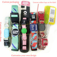 2025 OEM personnalisé luxe petit chien chat collier Breakaway Double face carton populaire Poly Animal fort populaire collier de chien populaire
