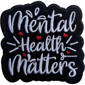 Patch Mental Health Matters 3, broderie à repasser pour sacs, vêtements, chapeaux, jeans - Product Image 1