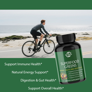 Tabletas de Superalimentos Verdes con Frutas y Vegetales, OEM/ODM, Gran Venta, Apoyan la Energía, la Salud Digestiva y la Inmunidad, 60 Tabletas - Product Image 3