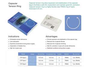 Implante de Anillo de Tensión Capsular de PMMA para Cirugía de Cataratas, Dispositivo de Estabilización de Bolsa Capsular para Procedimientos Quirúrgicos Oftálmicos - Product Image 3