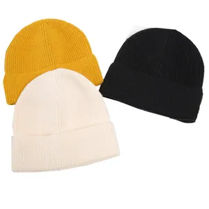 Оптовая продажа, низкая цена, изготовленные на заказ вязаные шапки с вышивкой/печатным логотипом, теплая шапка, Мужская зимняя шапка