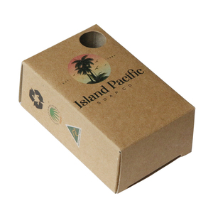 Tùy chỉnh cứng nhắc các tông Hộp xà phòng với cửa sổ mờ kết thúc hình khối - Product Image 4