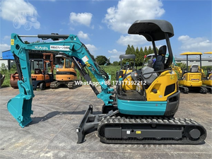 Mini-excavatrice hydraulique multifonctionnelle d'occasion de marque supérieure U30, 3 tonnes, modèle U-30s, KX U30-5, à vendre - Product Image 4