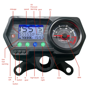 Nouveau modèle compteur numérique pour moto tachymètre pour Honda <span class=keywords><strong>Arora</strong></span> CG125 CG 125 125CC TMX125 - Product Image 2