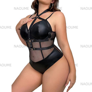 Hot Selling <strong>Big</strong> Size Underwear Sexy Lingerie Gauze <strong>Big</strong> Size Hollow Out Lingerie <strong>Onesie</strong> One-piece Sexy Suit Sex Toys for Women - Product Image 4
