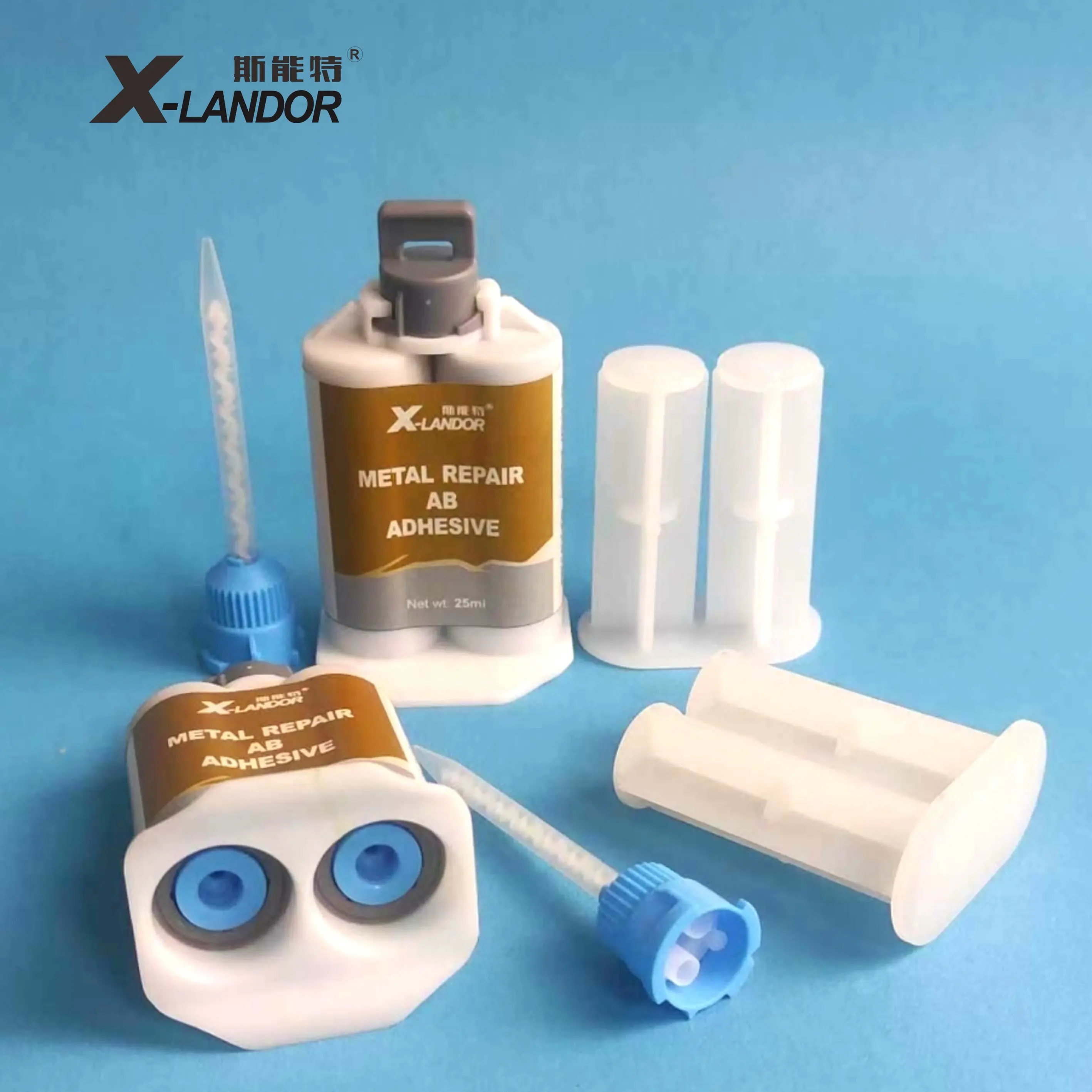 Adhesivo de reparación de Metal, de 25ML X-LANDOR, masilla epoxi para reparación de gemas, fácil de DIY