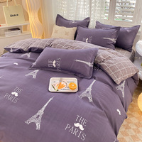 Ensembles de literie de housse de couette en textile de maison de créateur de luxe, draps de lit imprimés 3D Queen/King Size en microfibre de polyester 100%.