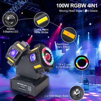 Projecteur laser de scène DJ LED DMX à double tête 150W RGBW pour discothèque, éclairage de piste de danse, modèle OEM/ODM d'usine