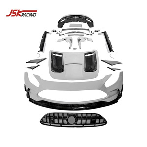KITS DE CARROSSERIE LARGE EN FIBRE DE CARBONE STYLE NOIR POUR 2015-2018 MERCEDES BENZ <span class=keywords><strong>AMG</strong></span> <span class=keywords><strong>GT</strong></span> GTC GTS GTR - Product Image 1